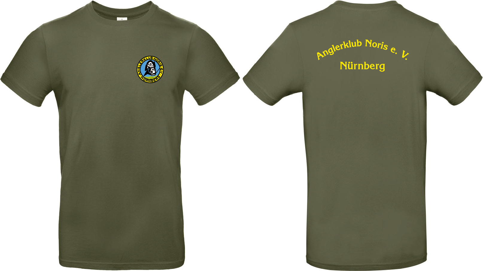 T-Shirt – Angelverein Noris e. V. oliv